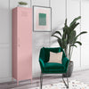 Cache 1-Door Tall Single Metal Locker Style Storage Cabinet, Bashful Pink - Bashful