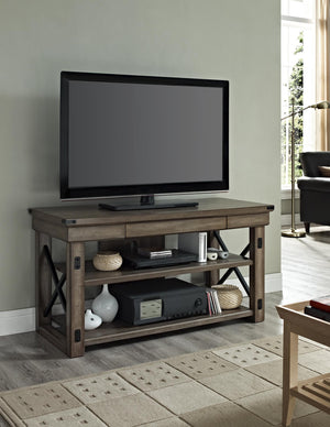 Wildwood Wood Veneer TV Stand for TVs up to 50" - Rustic Gray - N/A