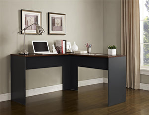 The Works L Desk - Cherry - N/A