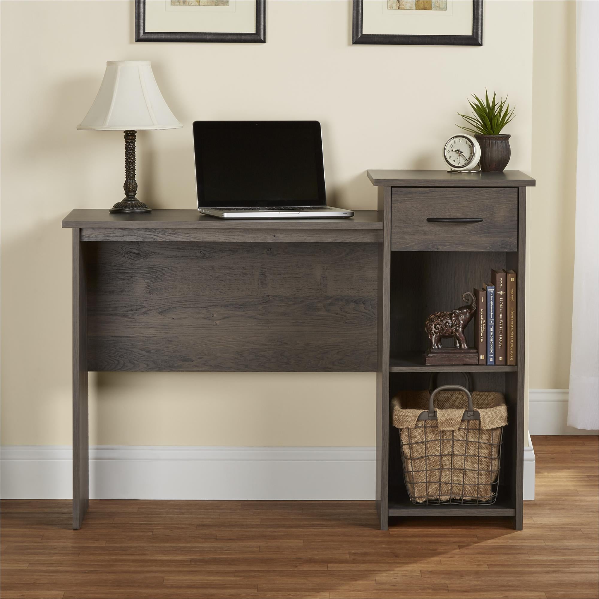 Ameriwood Dove Gray Student Desk with Hutch