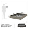 Rolling Ridge Full Platform Bed - Gray Oak - N/A