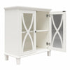 Celeste Accent Cabinet with Glass Doors - White