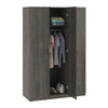 3 Door Wardrobe, Weathered Oak - Weathered Oak - N/A