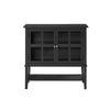 Franklin 2 Door Storage Cabinet, Black - Black - N/A