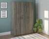 3 Door Wardrobe, Weathered Oak - Weathered Oak - N/A